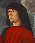 Giovanni Bellini Wall Art - Portrait of a Young Man in Red